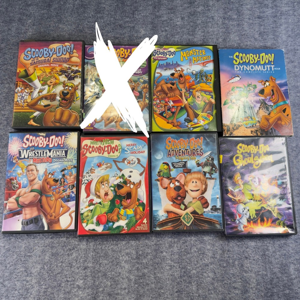 Scooby Doo DVD Lot 7 Titles Samurai Sword Ghoul School Dynomutt WrestleMania